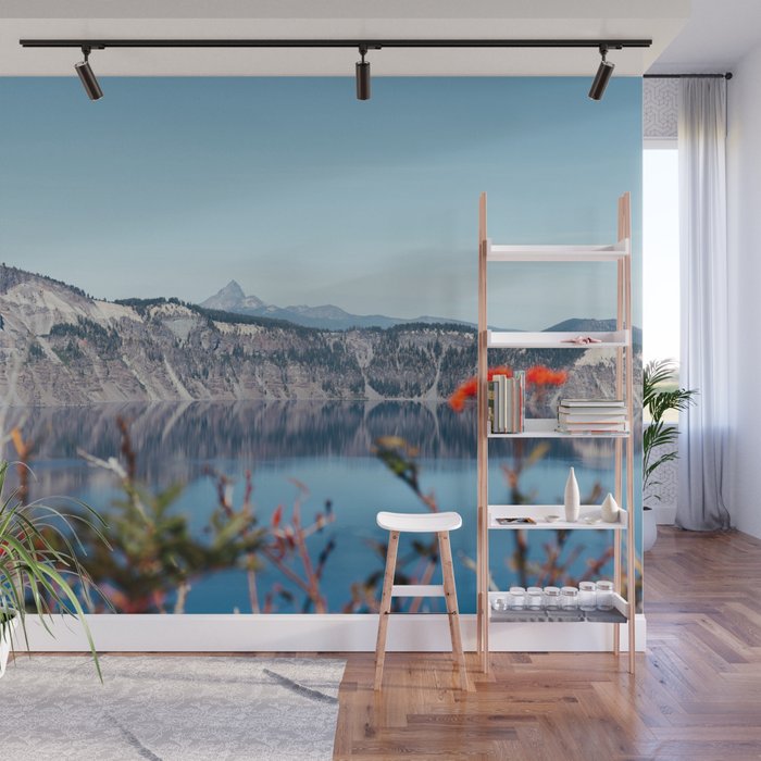 Thielsen from Crater Lake Wall Mural Gallery Image 1
