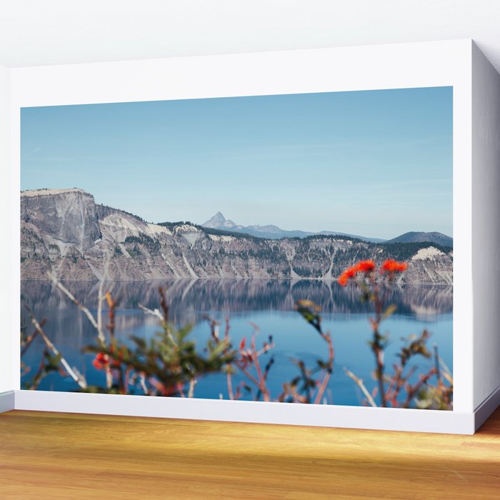 Thielsen from Crater Lake Wall Mural Gallery Image 2