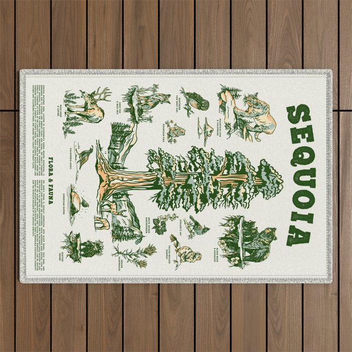 Sequoia National Park California Adventure Travel Art Print Outdoor Rug Gallery Image 1