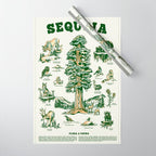 Sequoia National Park California Adventure Travel Art Print Wrapping Paper Gallery Image 1