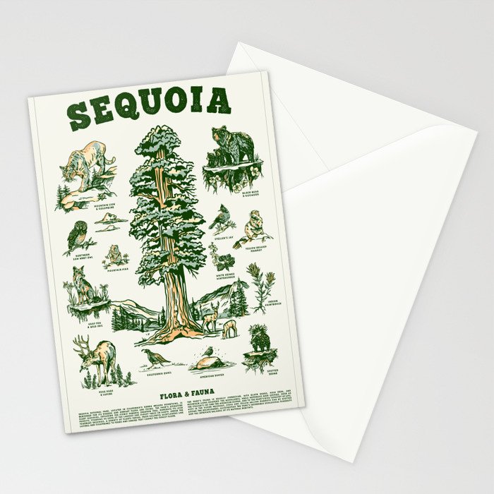 Sequoia National Park California Adventure Travel Art Print Stationery Card Gallery Image 2
