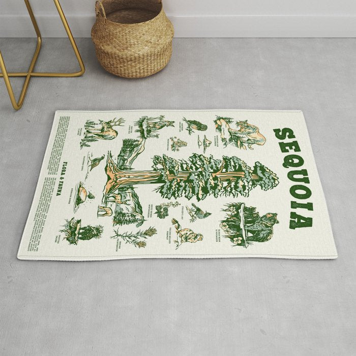 Sequoia National Park California Adventure Travel Art Print Rug Gallery Image 1