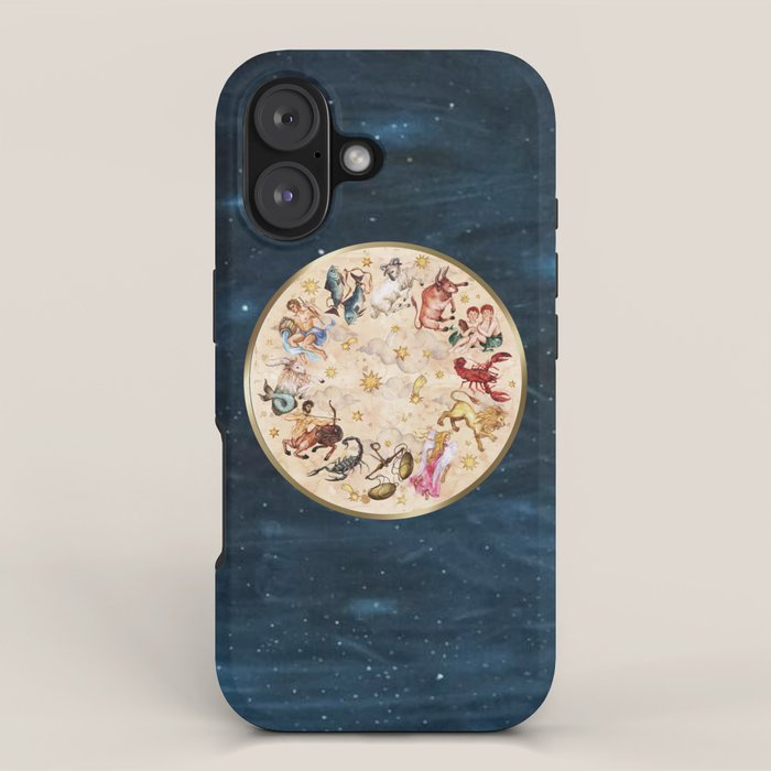 Vintage Astrology Zodiac Wheel iPhone Case Gallery Image 1