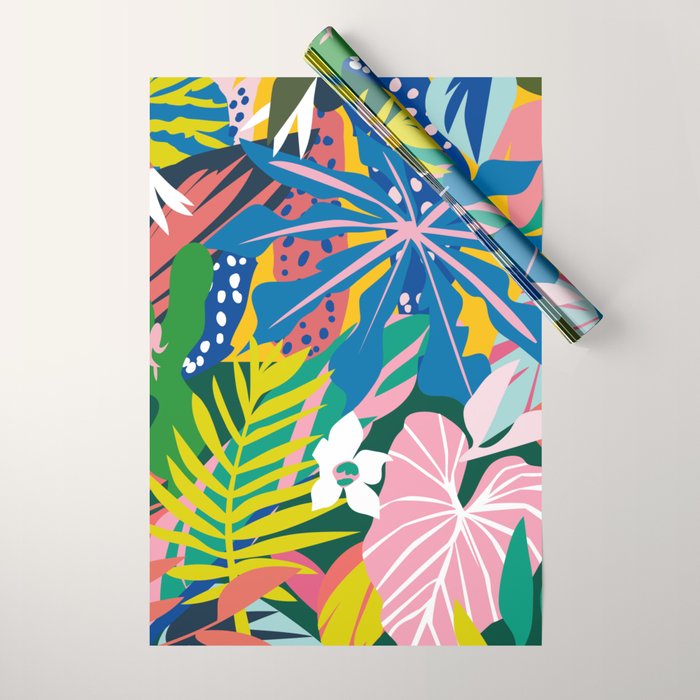 Verde Tropico Wrapping Paper Gallery Image 1