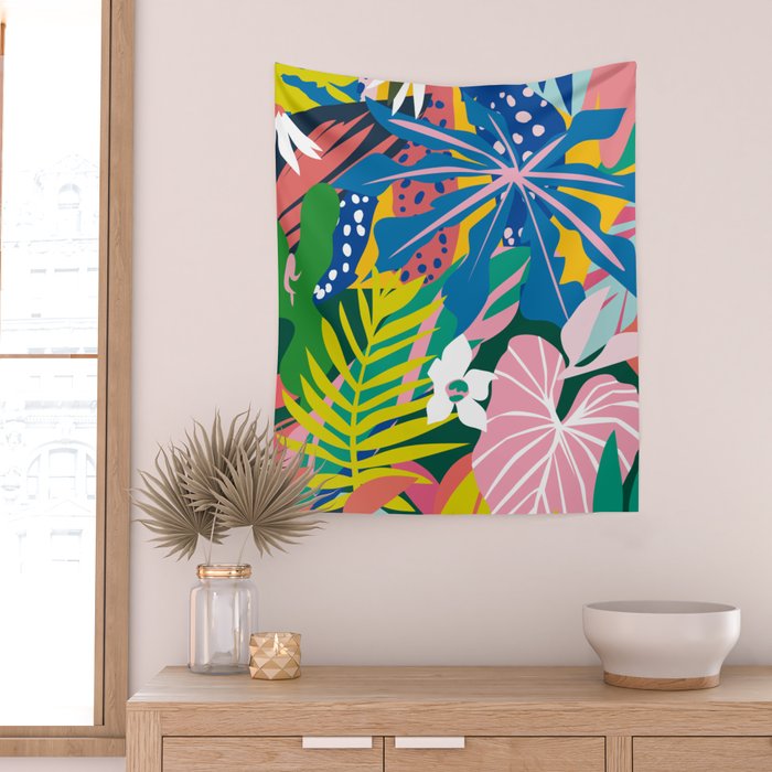 Verde Tropico Wall Tapestry Gallery Image 2