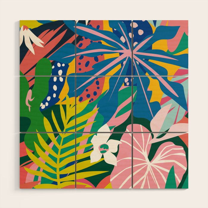 Verde Tropico Wood Wall Art Gallery Image 1