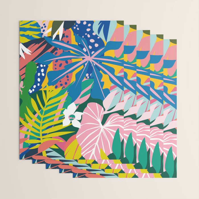 Verde Tropico Wrapping Paper Gallery Image 3