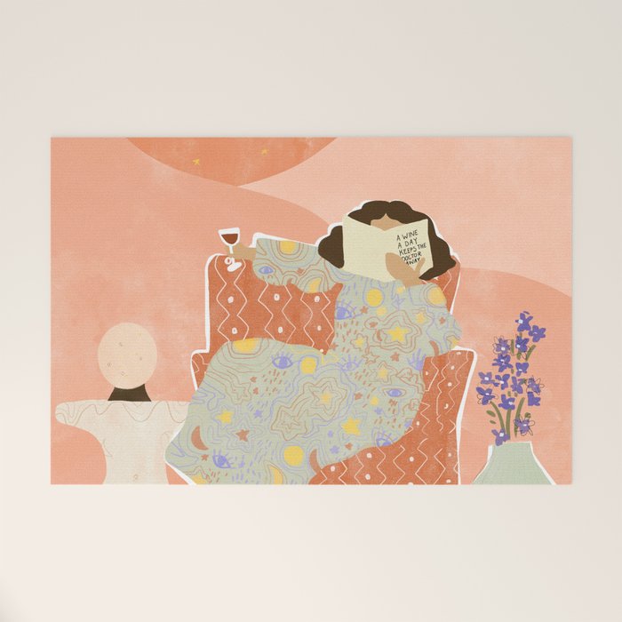 A Wine a Day Welcome Mat Gallery Image 1