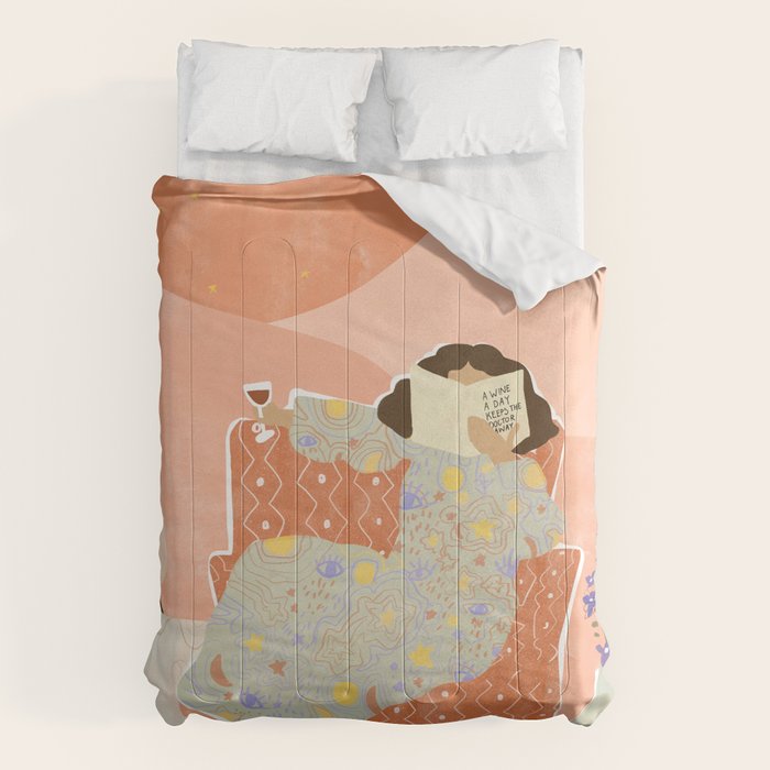 A Wine a Day Comforter Gallery Image 1