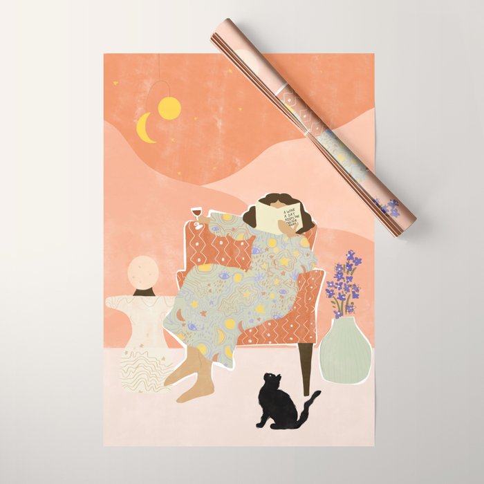 A Wine a Day Wrapping Paper Gallery Image 1