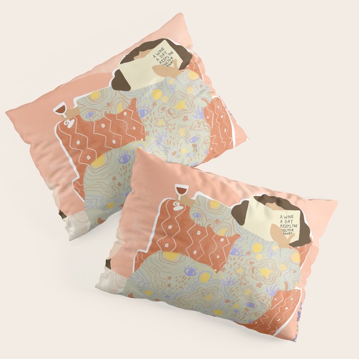 A Wine a Day Pillow Sham Gallery Image 3