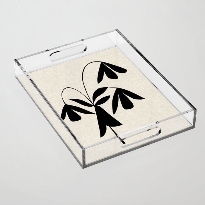 Bell Flower Acrylic Tray Gallery Image 1