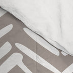 Abstract Herringbone Pattern, Rustic, Light Brown Comforter Gallery Image 4