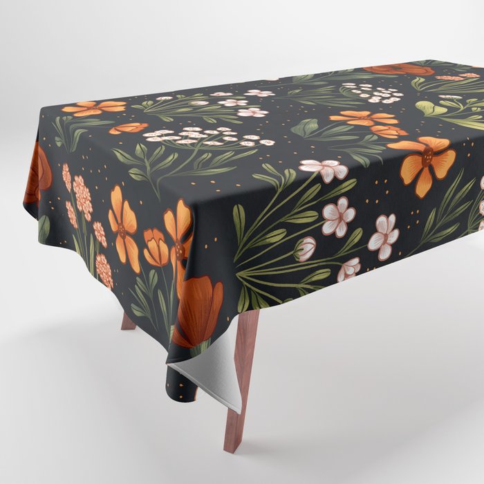 Wild Flowers ~ vol1.  vintage inspired botanical Tablecloth Gallery Image 1