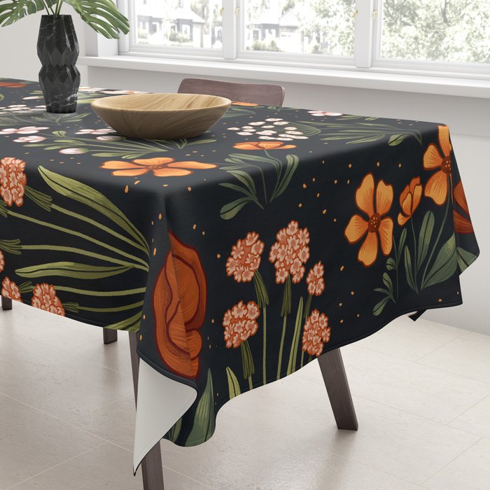 Wild Flowers ~ vol1.  vintage inspired botanical Tablecloth Gallery Image 3