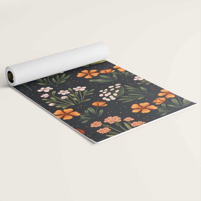 Wild Flowers ~ vol1.  vintage inspired botanical Yoga Mat Gallery Image 2