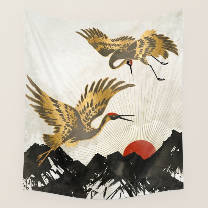 Elegant Flight II Wall Tapestry Gallery Image 1