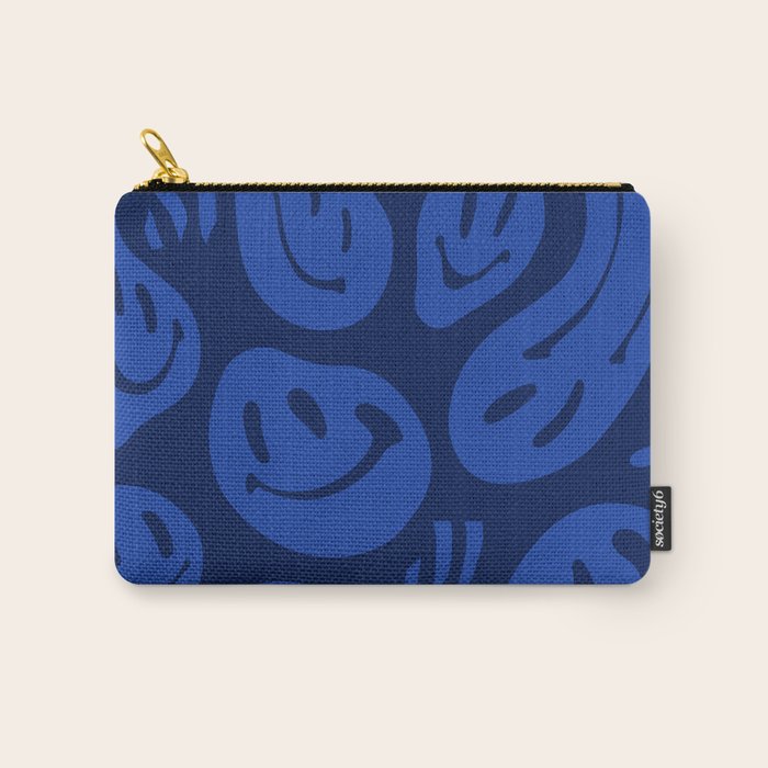 Cool Blue Melted Happiness Carry All Pouch Gallery Image 1