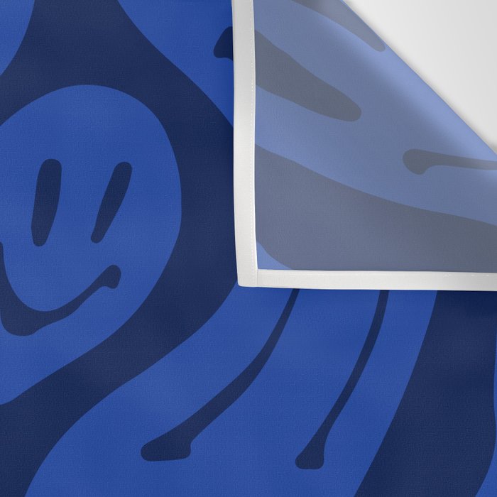 Cool Blue Melted Happiness Wall Tapestry Gallery Image 3