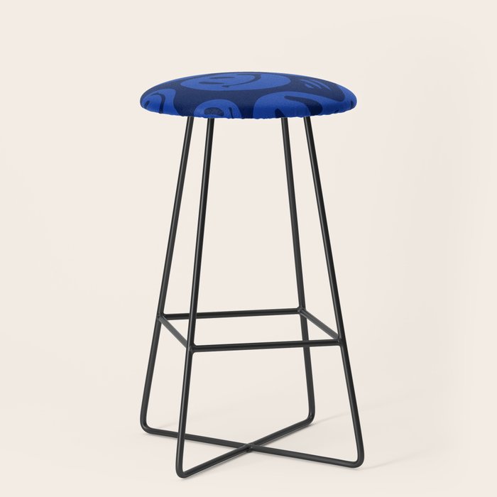 Cool Blue Melted Happiness Stool Gallery Image 1