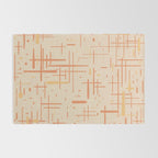 Mid-Century Modern Kinetikos Pattern in Soft Muted Orange Tones Rug Gallery Image 2