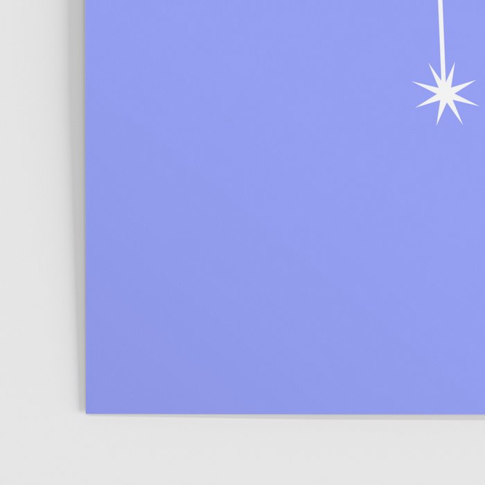 Gemini Zodiac Star Constellation Line Art Pastel Purple Poster Gallery Image 3