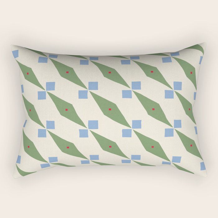 Simple Hand-cut Pattern #4 Rectangular Pillow Gallery Image 1