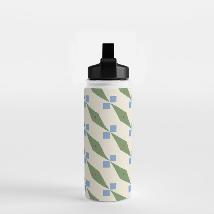 Simple Hand-cut Pattern #4 Water Bottle Gallery Image 2