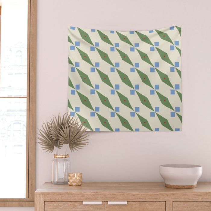 Simple Hand-cut Pattern #4 Wall Tapestry Gallery Image 2