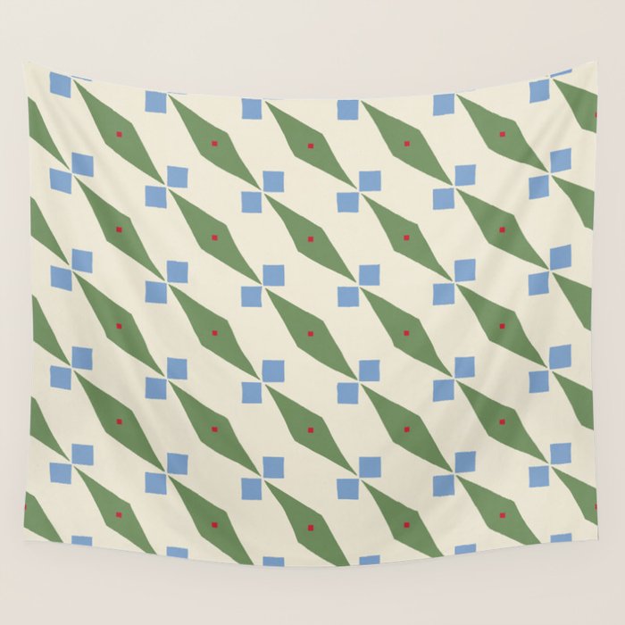 Simple Hand-cut Pattern #4 Wall Tapestry Gallery Image 1