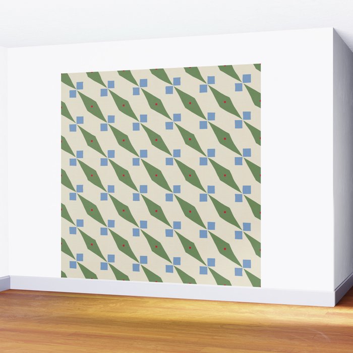 Simple Hand-cut Pattern #4 Wall Mural Gallery Image 2