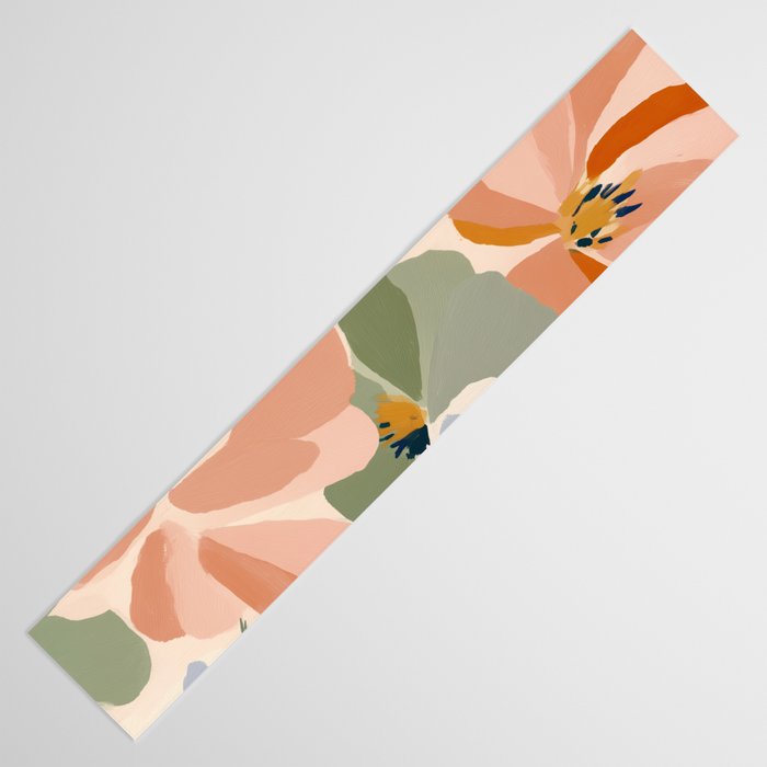 Soft Abstract Floral Garden I Table Runner Gallery Image 3