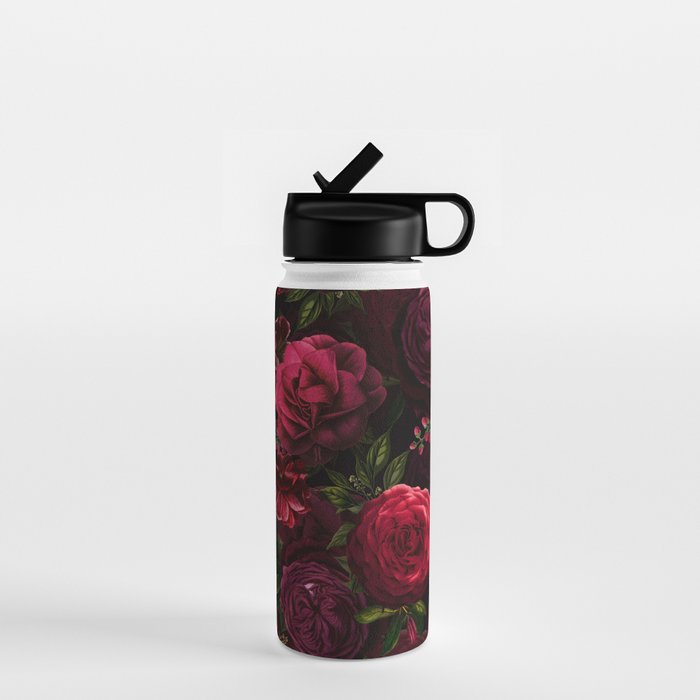 Vintage & Shabby Chic - Vintage & Shabby Chic - Mystical Night Roses Water Bottle Gallery Image 1