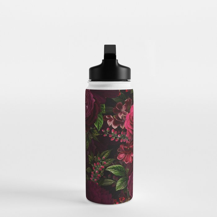 Vintage & Shabby Chic - Vintage & Shabby Chic - Mystical Night Roses Water Bottle Gallery Image 3