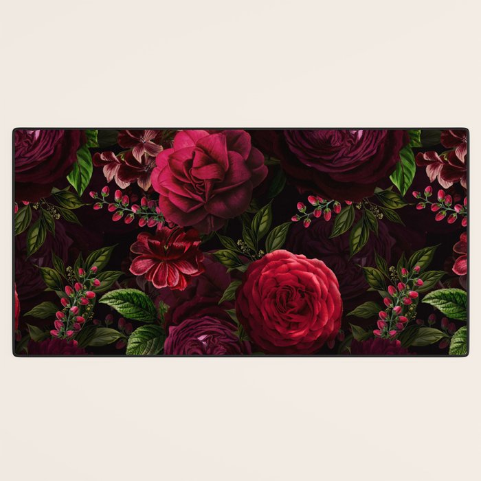 Vintage & Shabby Chic - Vintage & Shabby Chic - Mystical Night Roses Desk Mat Gallery Image 3