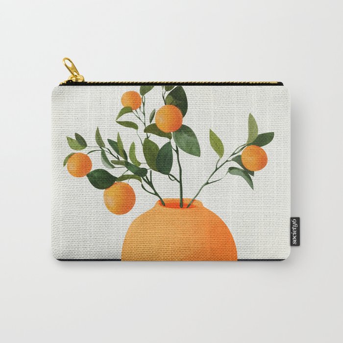  Orange Tree Branch in a Vase 02 Carry All Pouch Gallery Image 1