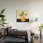  Orange Tree Branch in a Vase 02 Wood Wall Art Gallery Image 2