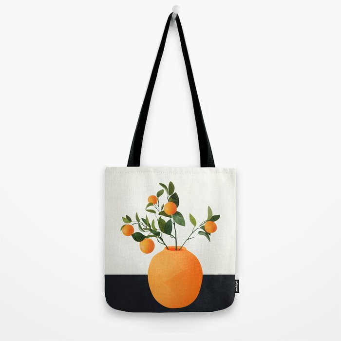  Orange Tree Branch in a Vase 02 Tote Bag Gallery Image 2