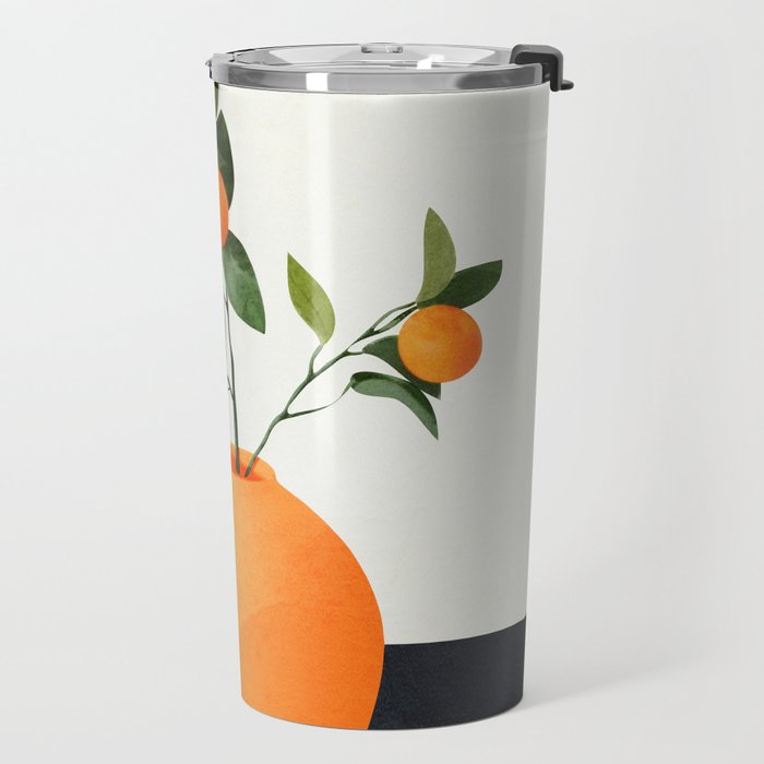  Orange Tree Branch in a Vase 02 Travel Mug Gallery Image 2