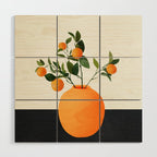  Orange Tree Branch in a Vase 02 Wood Wall Art Gallery Image 1