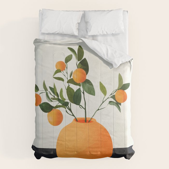  Orange Tree Branch in a Vase 02 Comforter Gallery Image 6