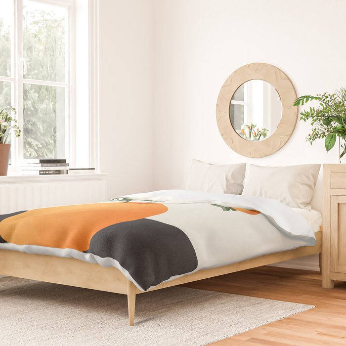  Orange Tree Branch in a Vase 02 Duvet Cover Gallery Image 2