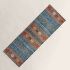 Traditional Vintage Moroccan Carpet Yoga Mat Gallery Image 1