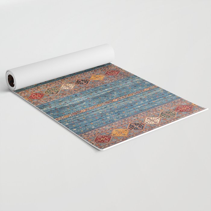Traditional Vintage Moroccan Carpet Yoga Mat Gallery Image 2