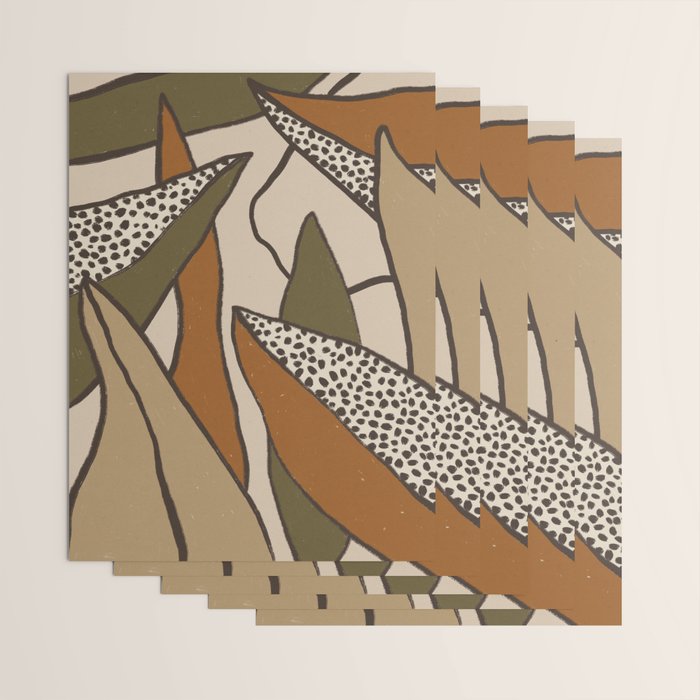 Patterned Tropical Leaves #2 Wrapping Paper Gallery Image 3