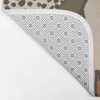 Patterned Tropical Leaves #2 Bath Mat Gallery Image 2