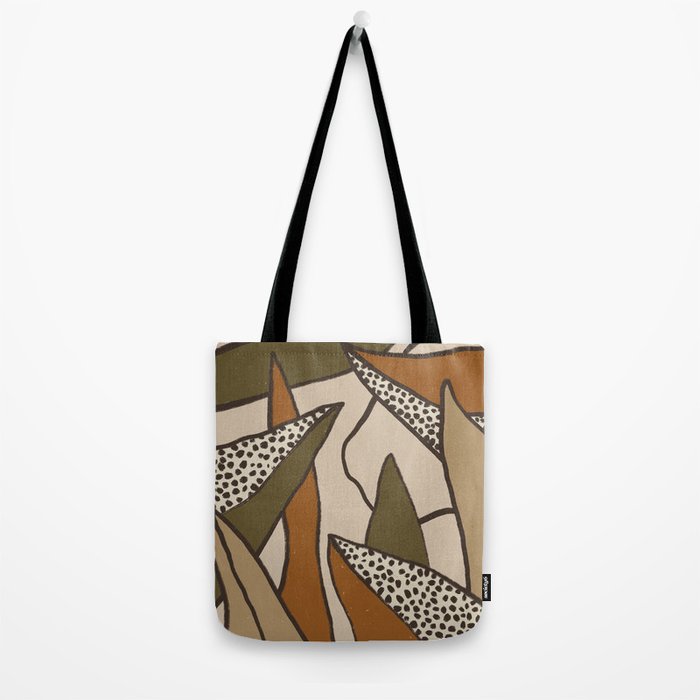 Patterned Tropical Leaves #2 Tote Bag Gallery Image 2