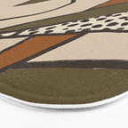 Patterned Tropical Leaves #2 Bath Mat Gallery Image 3