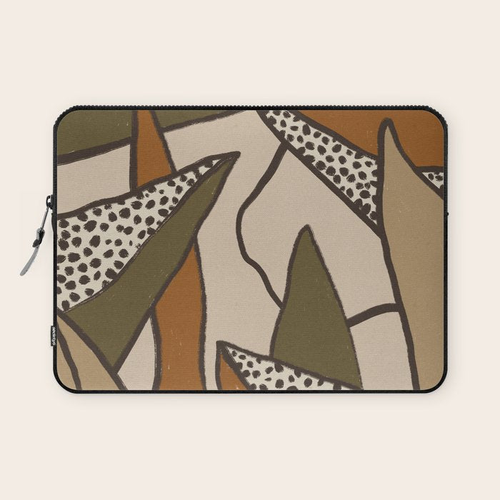 Patterned Tropical Leaves #2 Laptop Sleeve Gallery Image 1