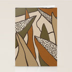 Patterned Tropical Leaves #2 Stationery Card Gallery Image 2